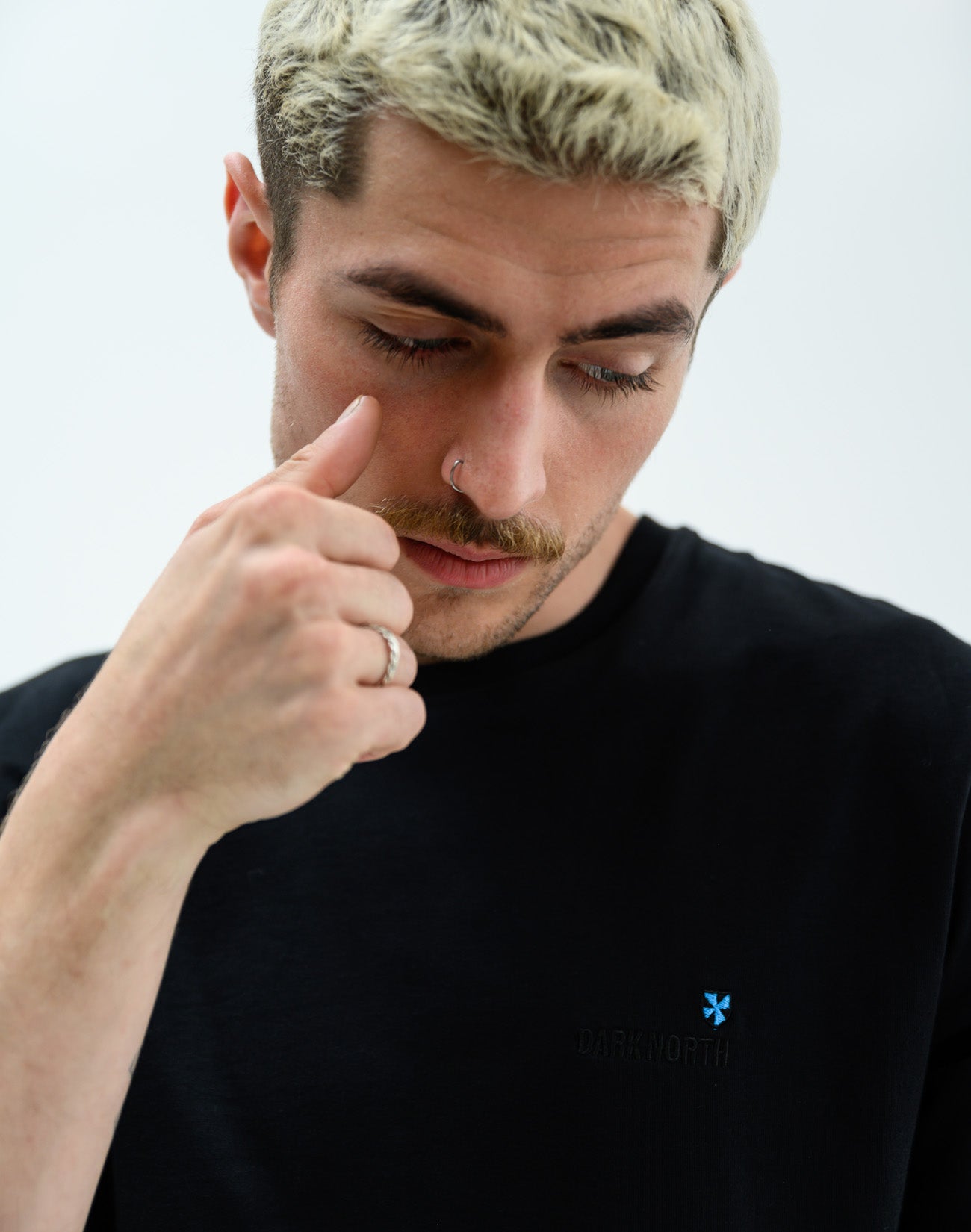 Heavyweight SS Embroidered Tee Black | Combi