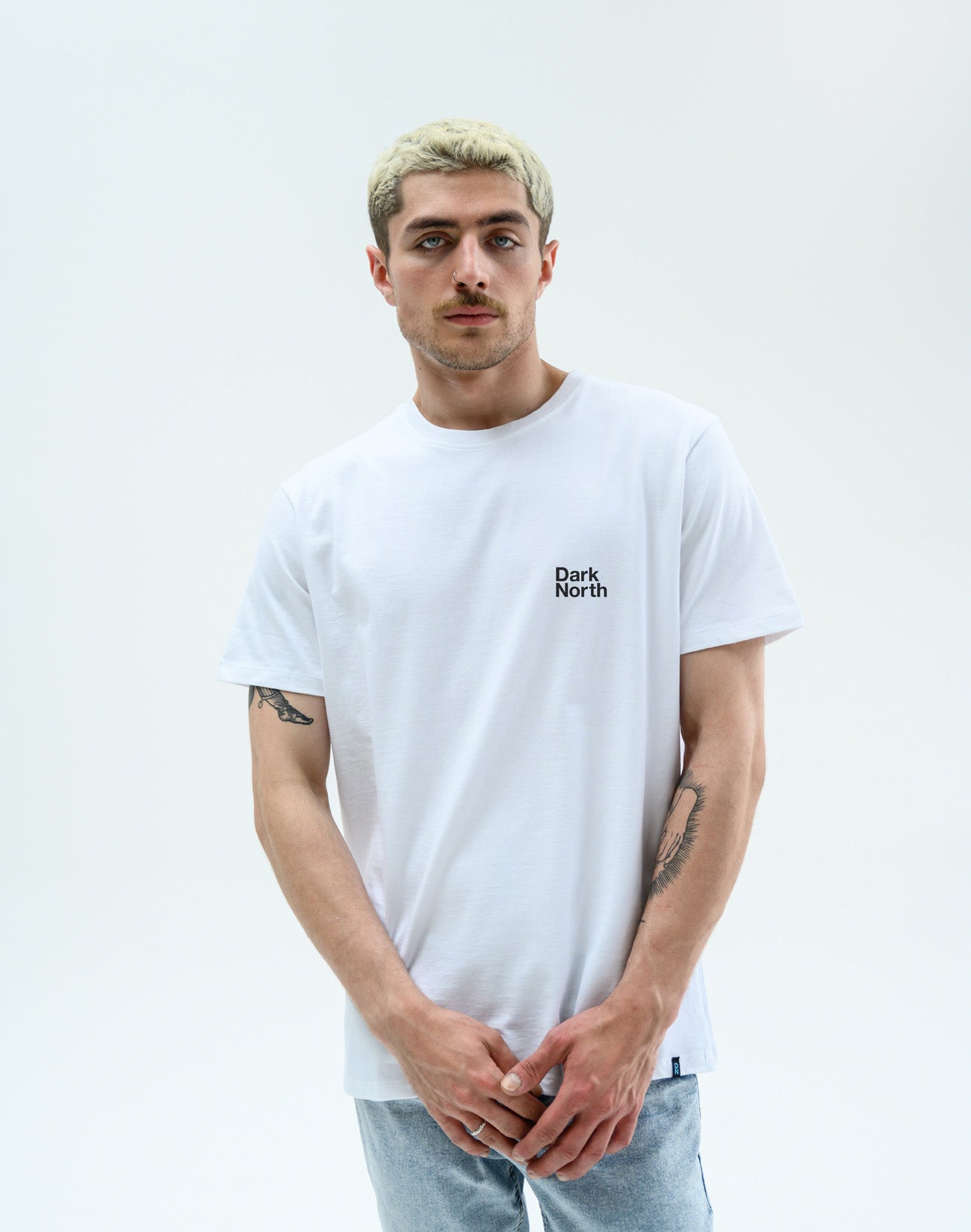 Heavyweight SS Print Tee White | Corp Black