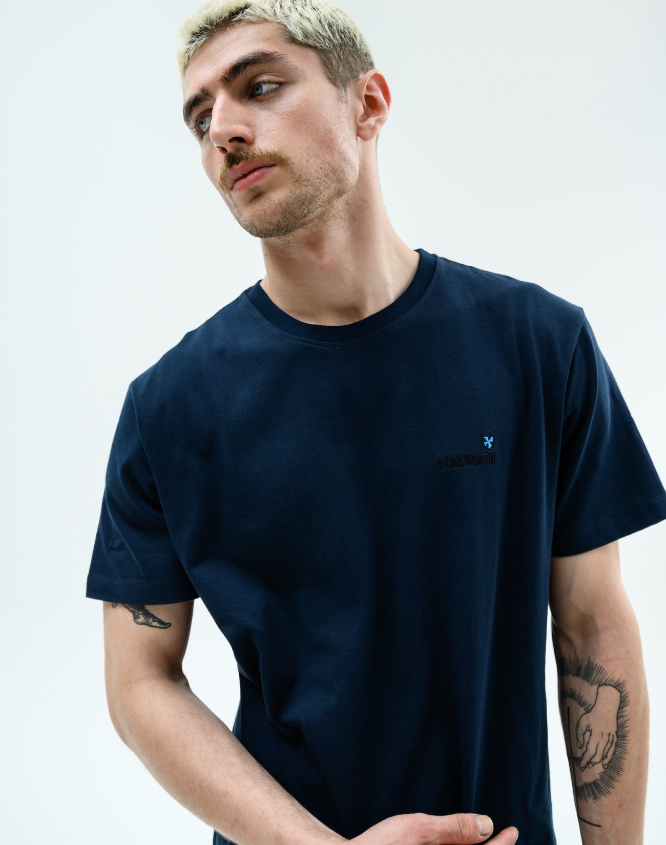 Heavyweight SS Embroidered Tee Navy | Combi