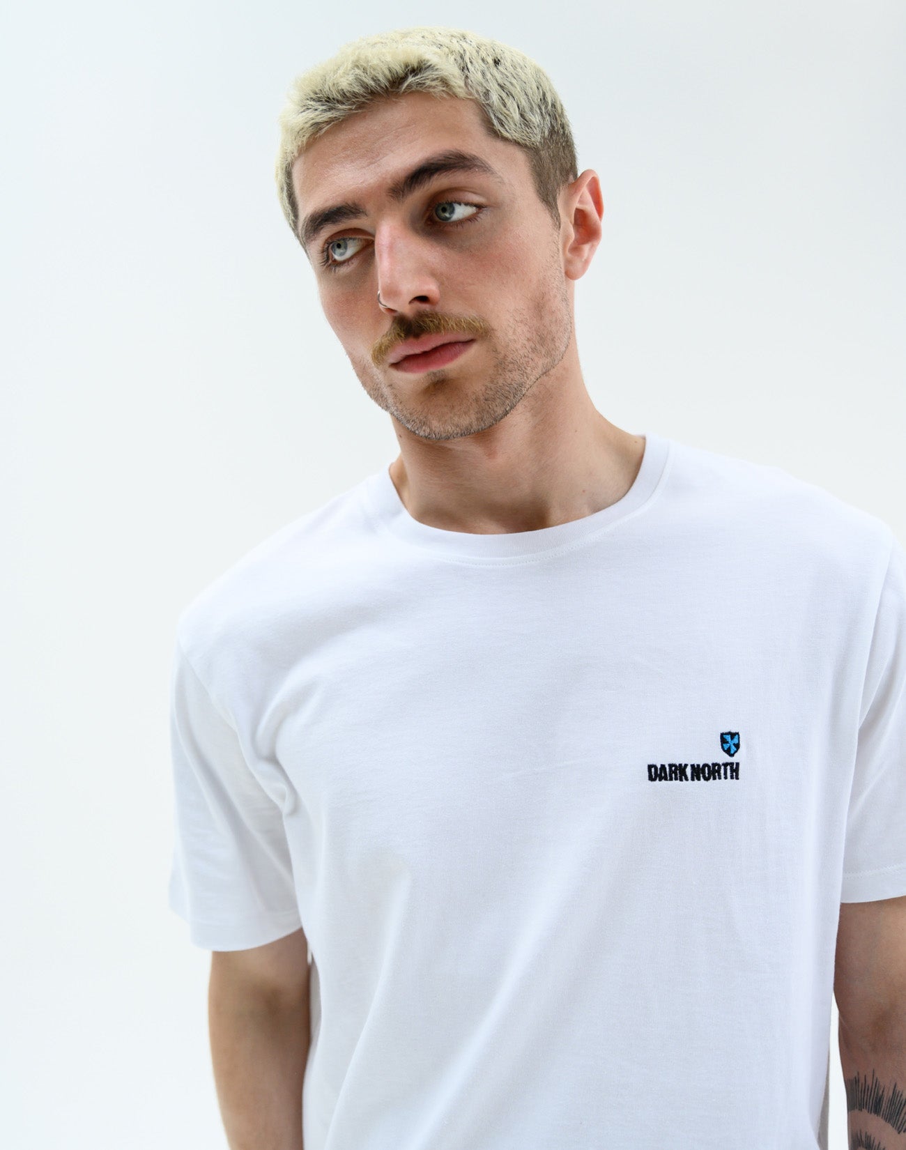 Heavyweight SS Embroidered Tee White | Combi